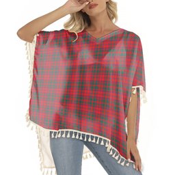 ScotsTee Shop Scottish Shaw of Tordarroch Modern Tartan Square Fringed Shawl