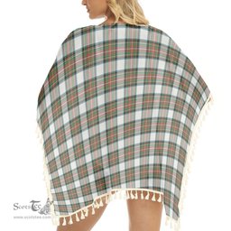 ScotsTee Shop Scottish Stewart Dress Ancient Tartan Square Fringed Shawl