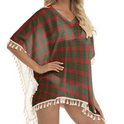 ScotsTee Shop Scottish MacGregor of Glenstrae 2 Tartan Square Fringed Shawl