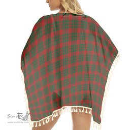 ScotsTee Shop Scottish MacGregor of Glenstrae 2 Tartan Square Fringed Shawl