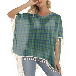 ScotsTee Shop Scottish Moncreiffe of Atholl Modern Tartan Square Fringed Shawl