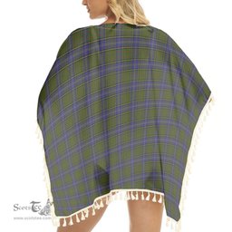 ScotsTee Shop Scottish McMillan Hunting Modern Tartan Square Fringed Shawl