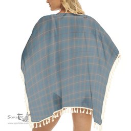 ScotsTee Shop Scottish McKerrell of Hillhouse Dress Tartan Square Fringed Shawl