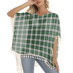 ScotsTee Shop Scottish McCandlish Arisaid Green Tartan Square Fringed Shawl