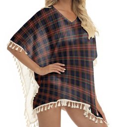 ScotsTee Shop Scottish York Region Pipe Band Tartan Square Fringed Shawl