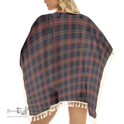 ScotsTee Shop Scottish York Region Pipe Band Tartan Square Fringed Shawl