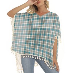 ScotsTee Shop Scottish Livingstone Dress Ancient Tartan Square Fringed Shawl