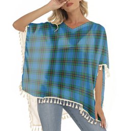 ScotsTee Shop Scottish Murray of Elibank Ancient Tartan Square Fringed Shawl