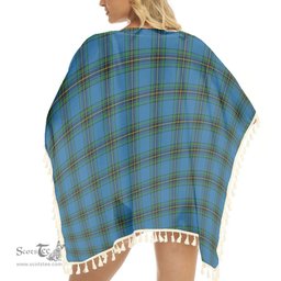 ScotsTee Shop Scottish Murray of Elibank Ancient Tartan Square Fringed Shawl