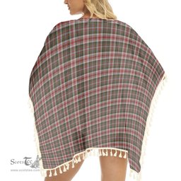 ScotsTee Shop Scottish Jacobite Dress 1 Tartan Square Fringed Shawl