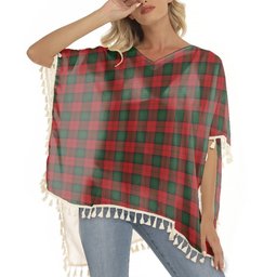 ScotsTee Shop Scottish Stewart of Atholl Tartan Square Fringed Shawl