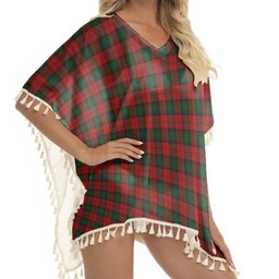 ScotsTee Shop Scottish Stewart of Atholl Tartan Square Fringed Shawl