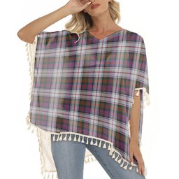 ScotsTee Shop Scottish McDonald Dress Modern Tartan Square Fringed Shawl