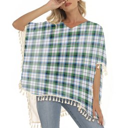 ScotsTee Shop Scottish MacNachten Dress Ancient Tartan Square Fringed Shawl
