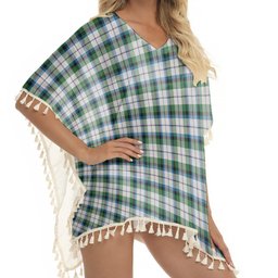 ScotsTee Shop Scottish MacNachten Dress Ancient Tartan Square Fringed Shawl