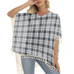 ScotsTee Shop Scottish MacTavish of Dunardry Dress Tartan Square Fringed Shawl