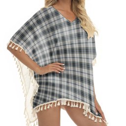 ScotsTee Shop Scottish MacTavish of Dunardry Dress Tartan Square Fringed Shawl