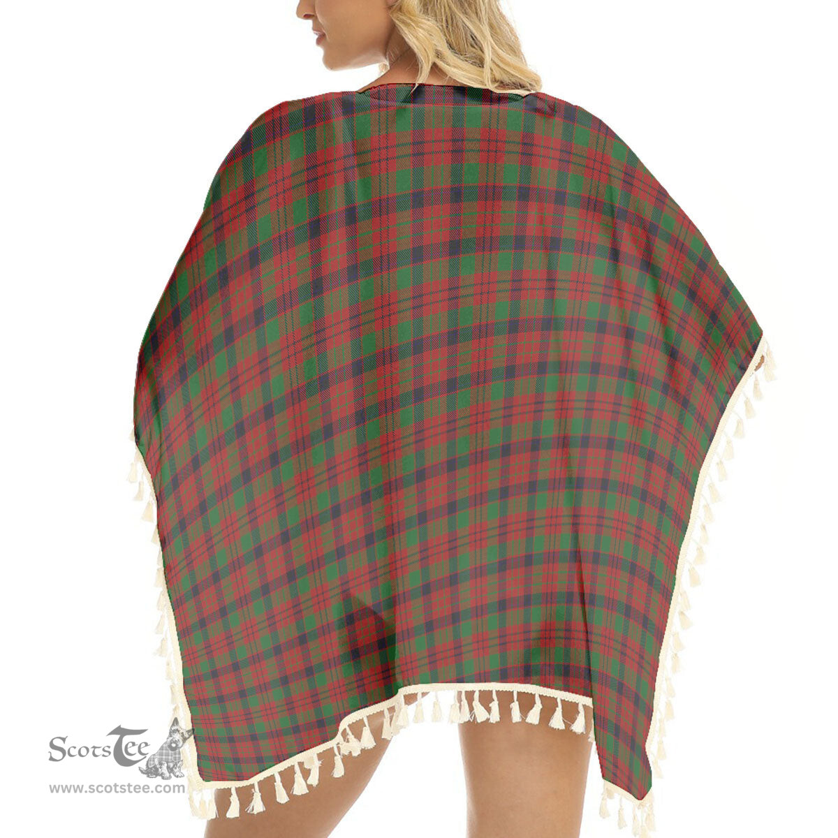 ScotsTee Shop Scottish Nicolson Inverness Tweed Mill Co Ltd Tartan Square Fringed Shawl
