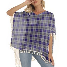 ScotsTee Shop Scottish Hanna of Stirlingshire Tartan Square Fringed Shawl
