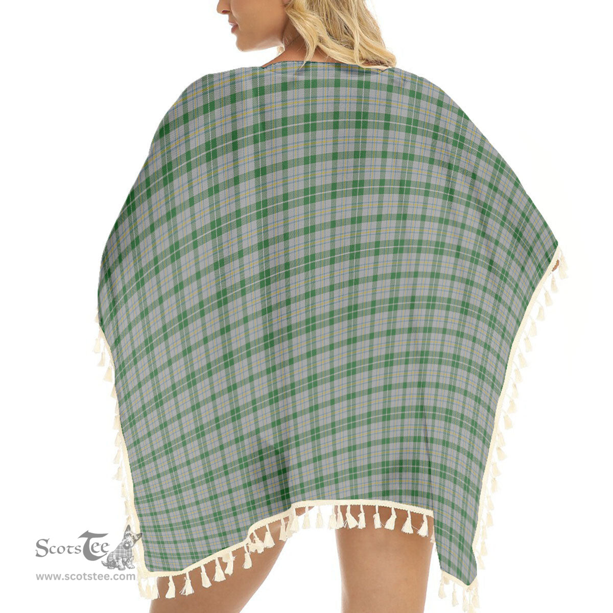 ScotsTee Shop Scottish MacGiboney Dress Tartan Square Fringed Shawl
