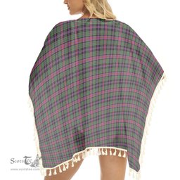 ScotsTee Shop Scottish Graham of Airth Ancient Tartan Square Fringed Shawl