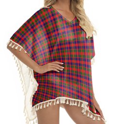 ScotsTee Shop Scottish Gow of Skeoch Tartan Square Fringed Shawl