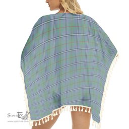ScotsTee Shop Scottish Irvine of Glentulchan Ancient Tartan Square Fringed Shawl