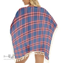 ScotsTee Shop Scottish Laing of Archiestown Modern Tartan Square Fringed Shawl
