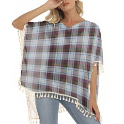 ScotsTee Shop Scottish MacDonald Dress Ancient Tartan Square Fringed Shawl