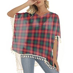 ScotsTee Shop Scottish Rattray of Lude Modern Tartan Square Fringed Shawl