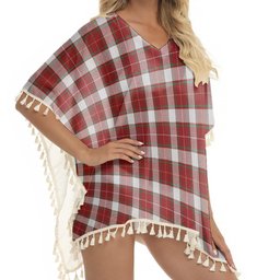 ScotsTee Shop Scottish McFie Dress Ancient Tartan Square Fringed Shawl