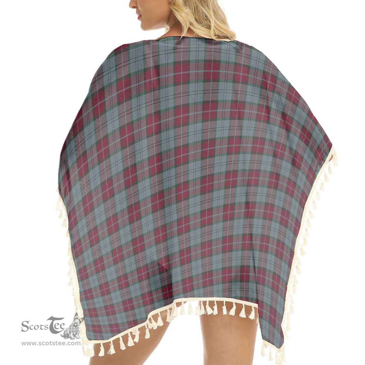 ScotsTee Shop Scottish Rob Roy (Film) Tartan Square Fringed Shawl