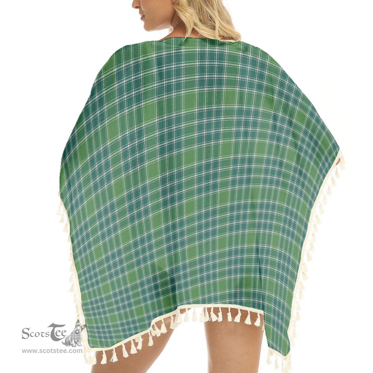 ScotsTee Shop Scottish McDonald Lord of the Isles Hunting Ancient Tartan Square Fringed Shawl