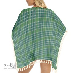 ScotsTee Shop Scottish McDonald Lord of the Isles Hunting Ancient Tartan Square Fringed Shawl