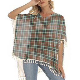 ScotsTee Shop Scottish Thompson Hunting Modern Tartan Square Fringed Shawl