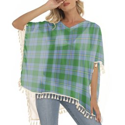 ScotsTee Shop Scottish Irvine of Bonshaw Ancient Tartan Square Fringed Shawl