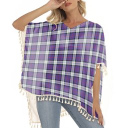 ScotsTee Shop Scottish Sinclair Dress (Dance) Modern Clan Tartan Square Fringed Shawl