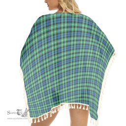 ScotsTee Shop Scottish Graham of Montrose Ancient Tartan Square Fringed Shawl