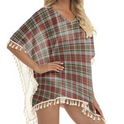 ScotsTee Shop Scottish McAlister Dress Tartan Square Fringed Shawl