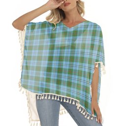 ScotsTee Shop Scottish Irvine of Glentulchan Modern Tartan Square Fringed Shawl