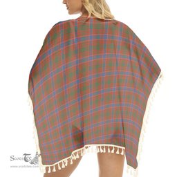 ScotsTee Shop Scottish Lumsden Waistcoat Ancient Tartan Square Fringed Shawl