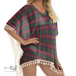 ScotsTee Shop Scottish Rattray of Lude Tartan Square Fringed Shawl