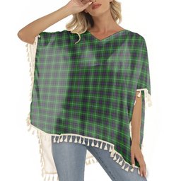 ScotsTee Shop Scottish MacDonald of The Isles Tartan Square Fringed Shawl