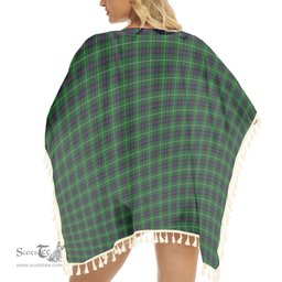 ScotsTee Shop Scottish MacDonald of The Isles Tartan Square Fringed Shawl