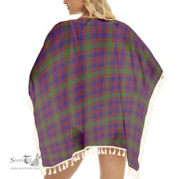 ScotsTee Shop Scottish MacTier of Durris Tartan Square Fringed Shawl