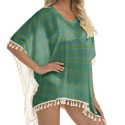 ScotsTee Shop Scottish Hunter of Hunterston Ancient Tartan Square Fringed Shawl