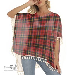 ScotsTee Shop Scottish McAlister of Skye Tartan Square Fringed Shawl