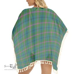 ScotsTee Shop Scottish Laurie (Lawrie) Ancient Clan Tartan Square Fringed Shawl