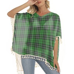ScotsTee Shop Scottish MacLean of Duart Hunting Ancient Tartan Square Fringed Shawl