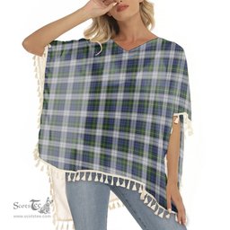 ScotsTee Shop Scottish Gordon Dress Original Tartan Square Fringed Shawl